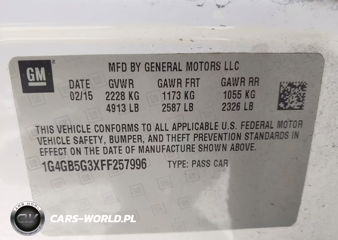 2015 Buick Lacrosse Leather VIN:1G4GB5G3XFF257996 - 9