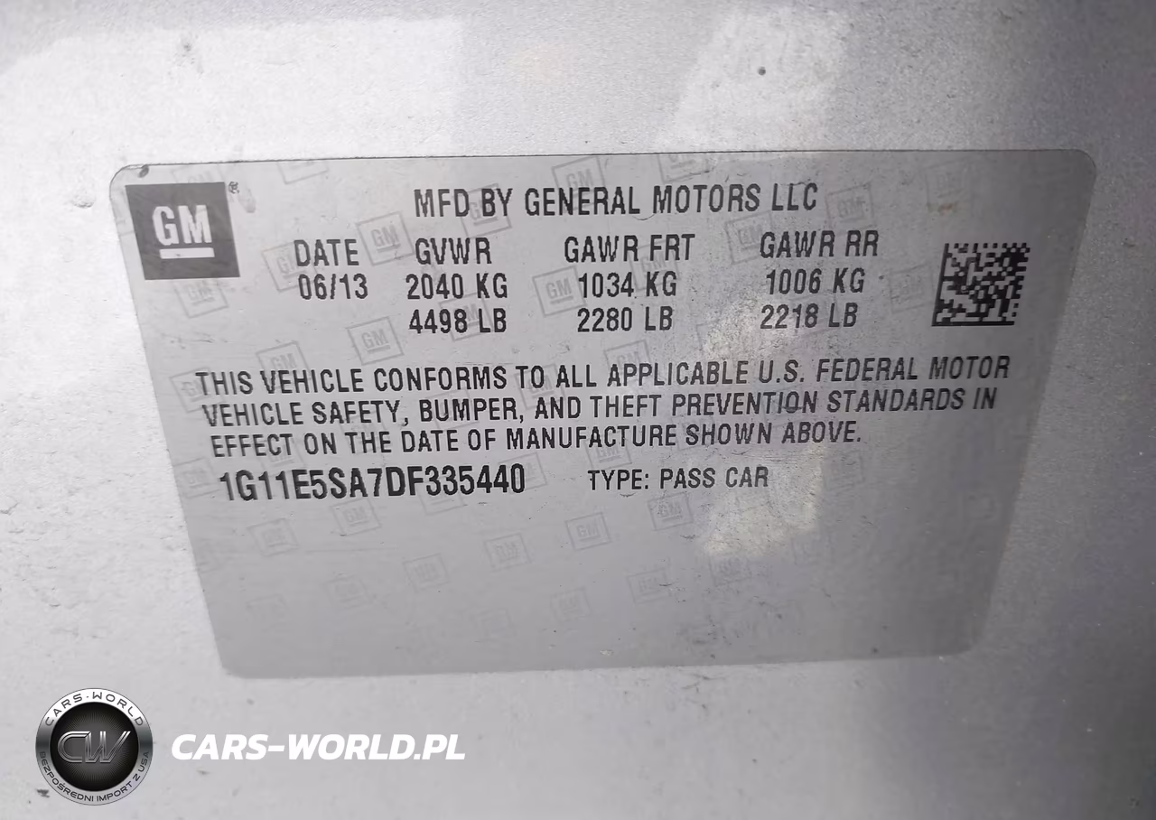 2013 Chevrolet Malibu 2Lt VIN:1G11E5SA7DF335440 - 9