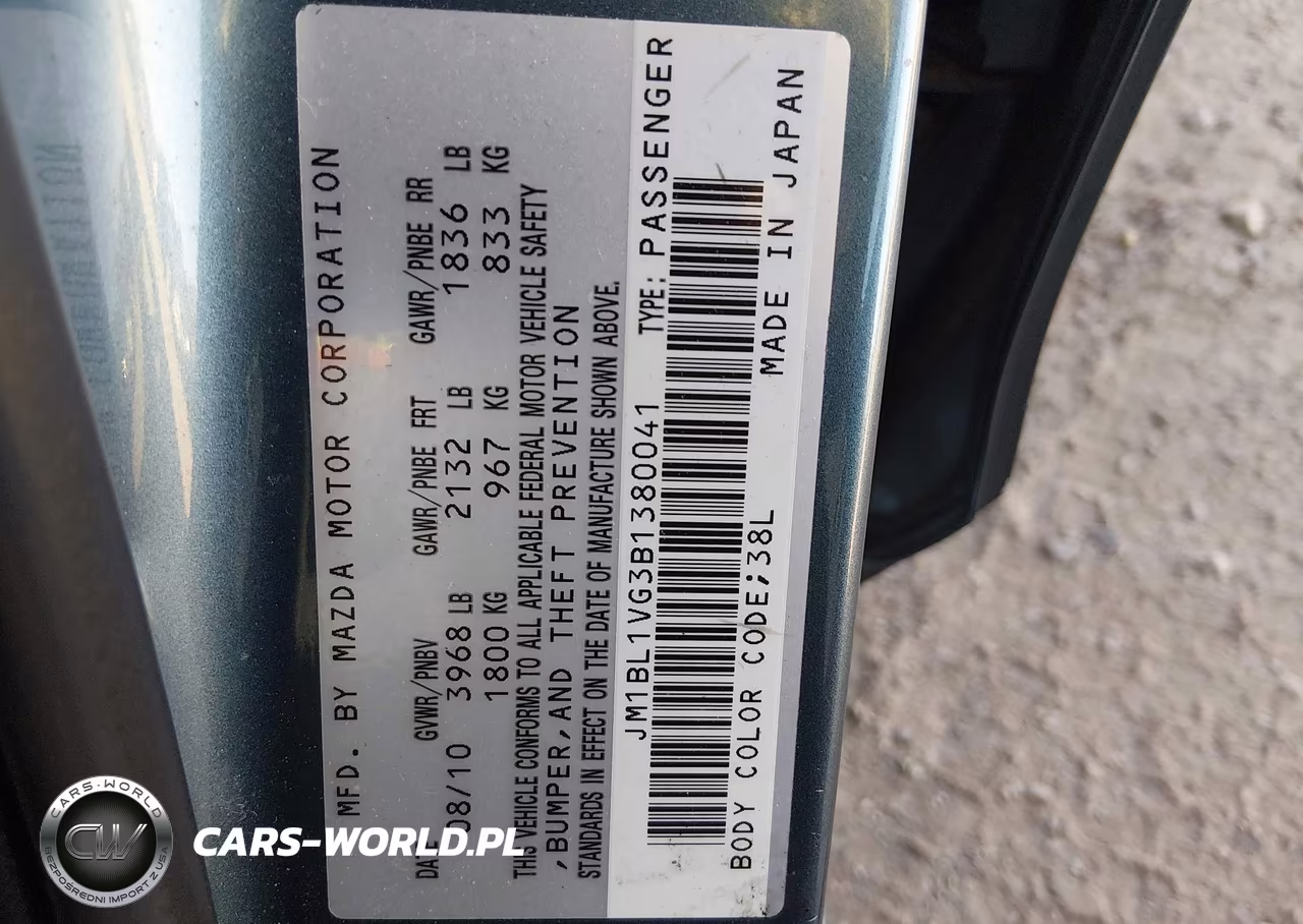 2011 Mazda Mazda3 I Touring VIN:JM1BL1VG3B1380041 - 9