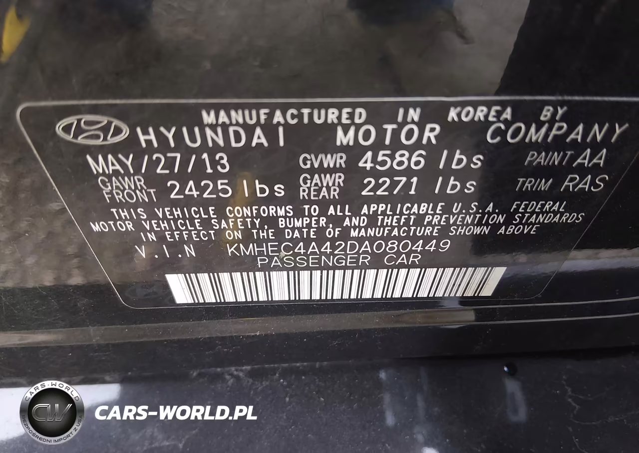2013 Hyundai Sonata Hybrid Limited VIN:KMHEC4A42DA080449 - 9