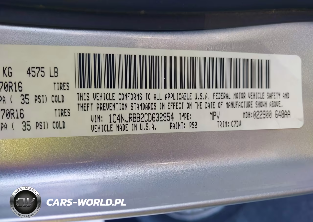 2012 Jeep Patriot Sport VIN:1C4NJRBB2CD632954 - 9