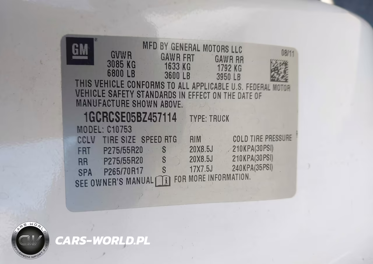 2011 Chevrolet Silverado 1500 Lt VIN:1GCRCSE05BZ457114 - 9