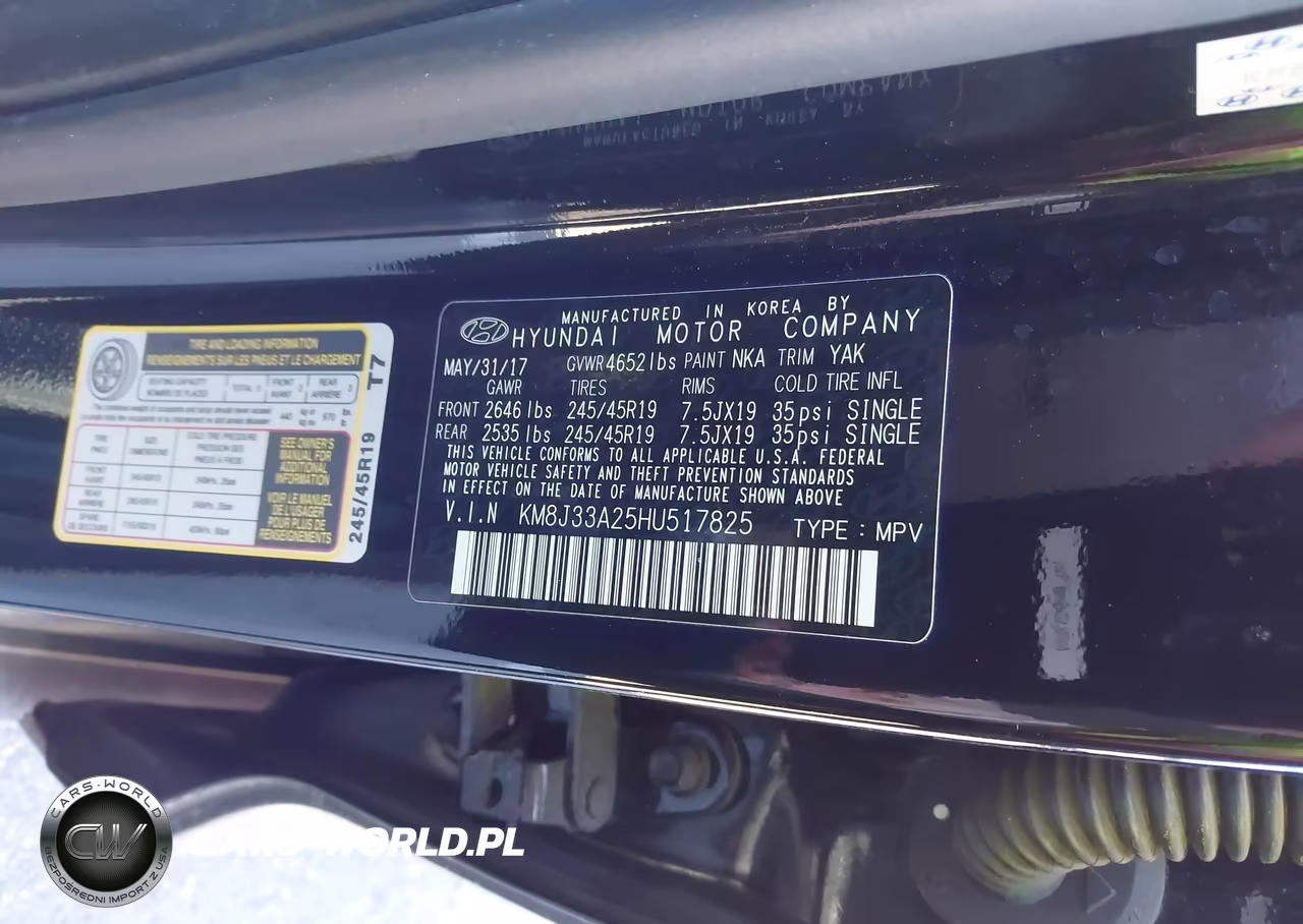 2017 Hyundai Tucson Limited VIN:KM8J33A25HU517825 - 9