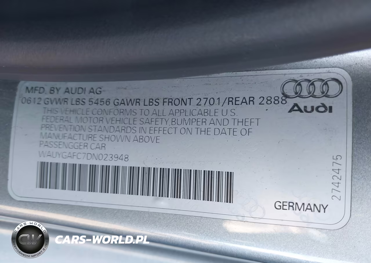 2013 Audi A7 3.0T Premium VIN:WAUYGAFC7DN023948 - 9