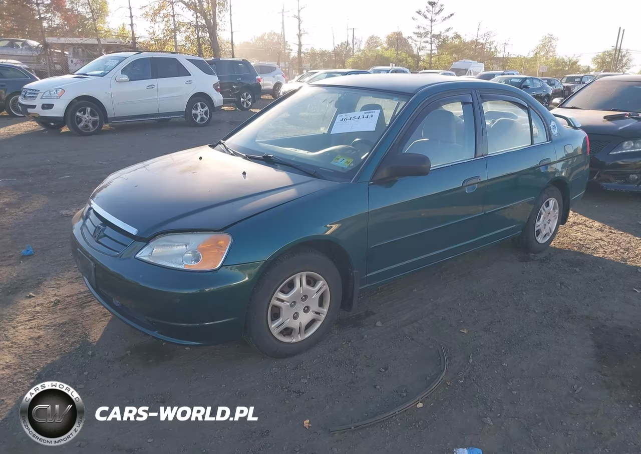 2001 Honda Civic Lx VIN:2HGES16501H530539 - 2