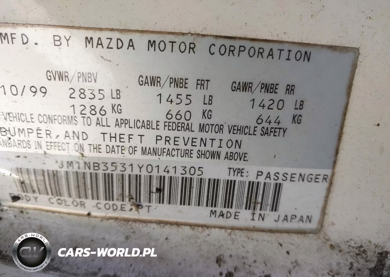 2000 Mazda Mx-5 Miata Ls-Special Edition VIN:JM1NB3531Y0141305 - 9