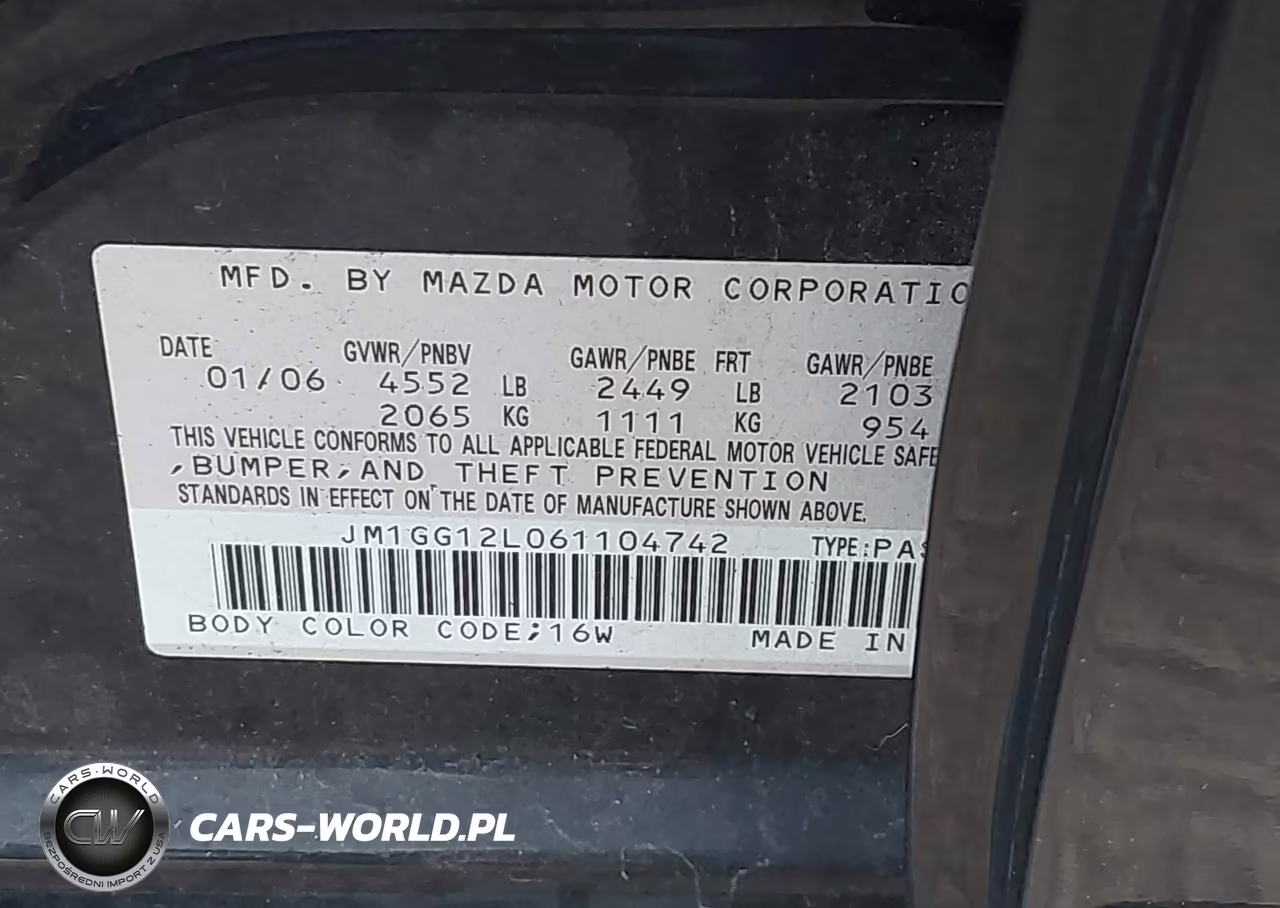 2006 Mazda Mazdaspeed6 Sport VIN:JM1GG12L061104742 - 9