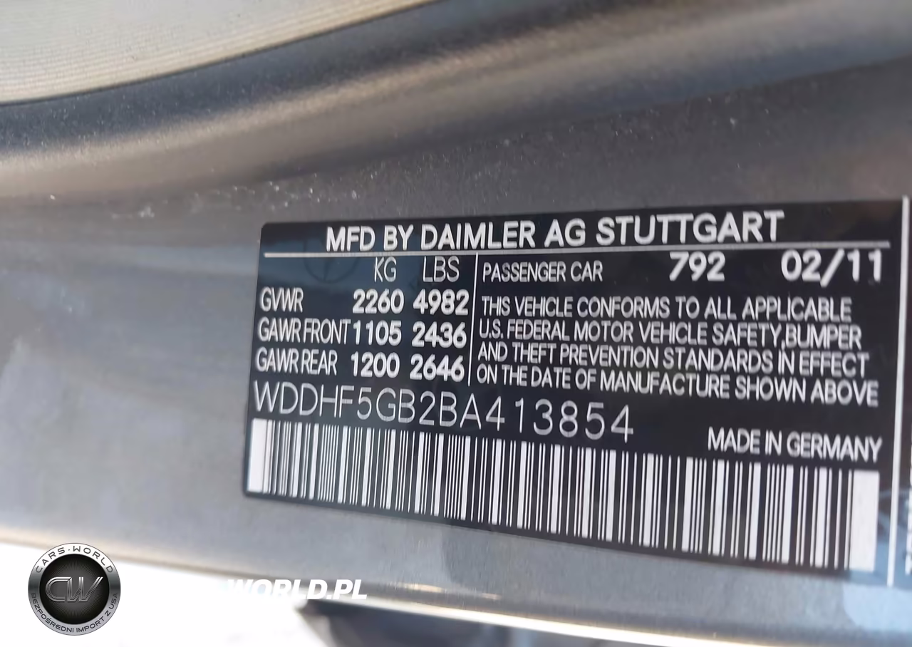 2011 Mercedes-Benz E 350 VIN:WDDHF5GB2BA413854 - 9
