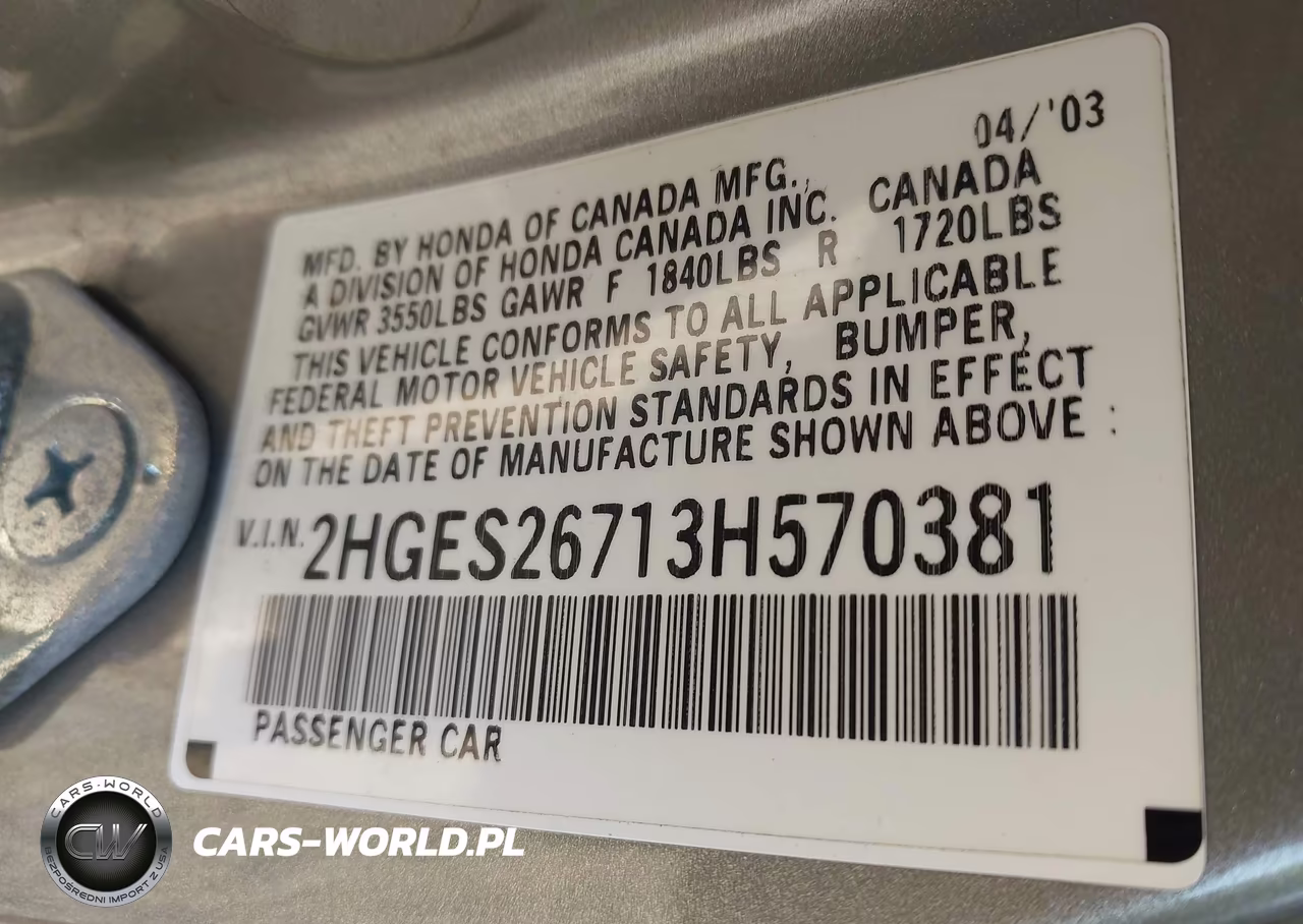 2003 Honda Civic Ex VIN:2HGES26713H570381 - 9
