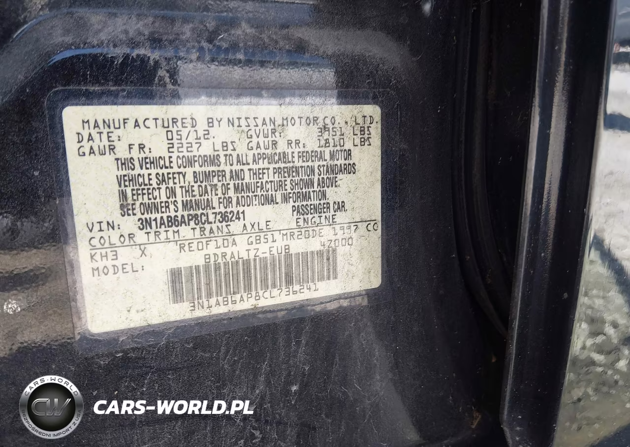 2012 Nissan Sentra 2.0 Sr VIN:3N1AB6AP8CL736241 - 9
