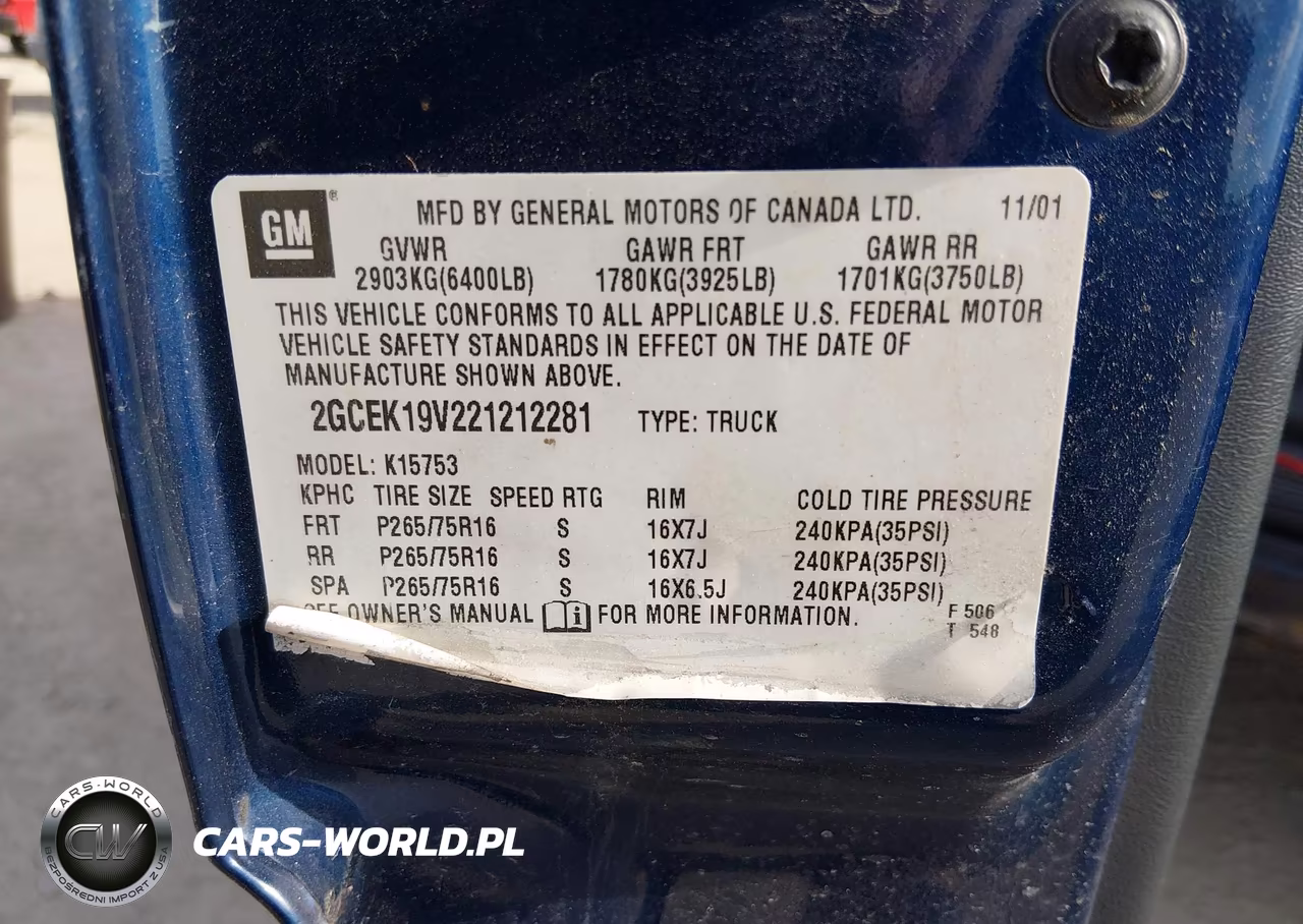 2002 Chevrolet Silverado 1500 Ls VIN:2GCEK19V221212281 - 9