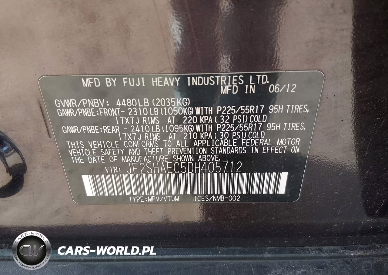 2013 Subaru Forester 2.5X Limited VIN:JF2SHAEC5DH405712 - 9