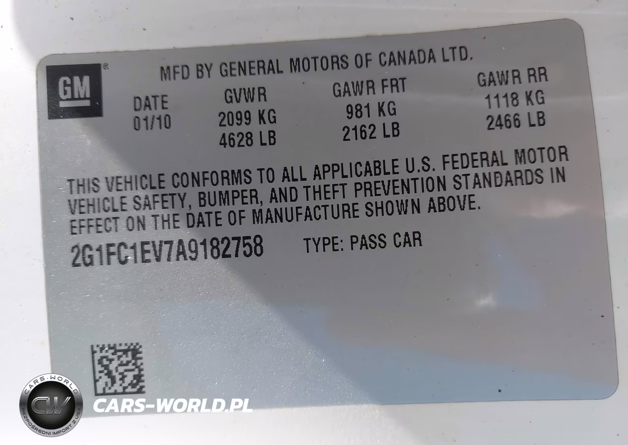 2010 Chevrolet Camaro 2Lt VIN:2G1FC1EV7A9182758 - 9