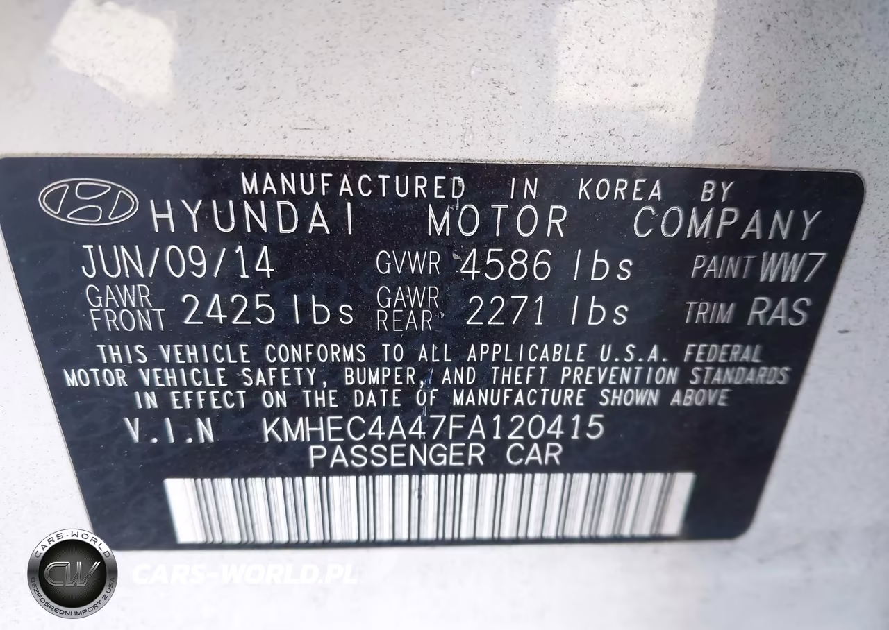 2015 Hyundai Sonata Hybrid Limited VIN:KMHEC4A47FA120415 - 9