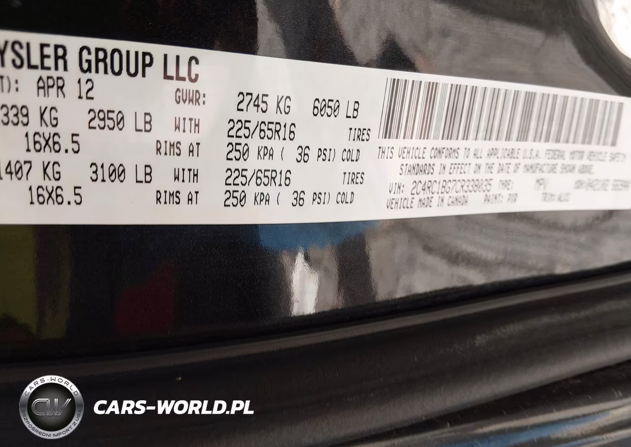 2012 Chrysler Town & Country Touring VIN:2C4RC1BG7CR338035 - 9
