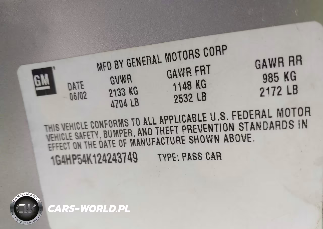 2002 Buick Lesabre Custom VIN:1G4HP54K124243749 - 9