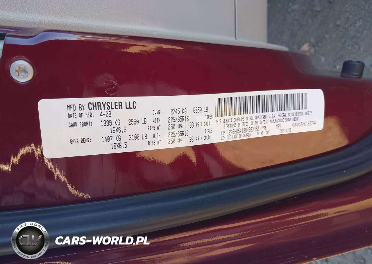 2009 Chrysler Town & Country Touring VIN:2A8HR54199R683952 - 9