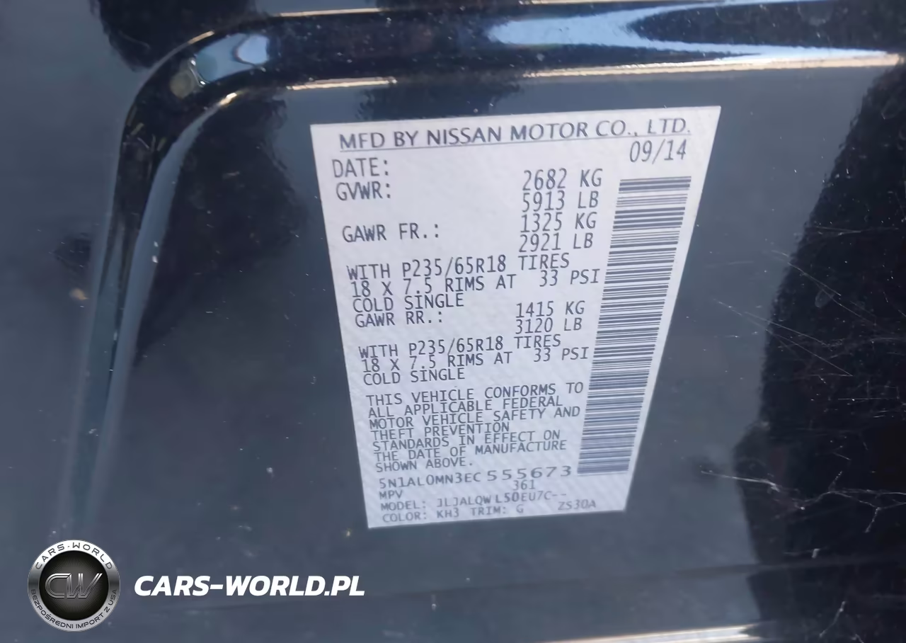 2014 Infiniti Qx60 VIN:5N1AL0MN3EC555673 - 9