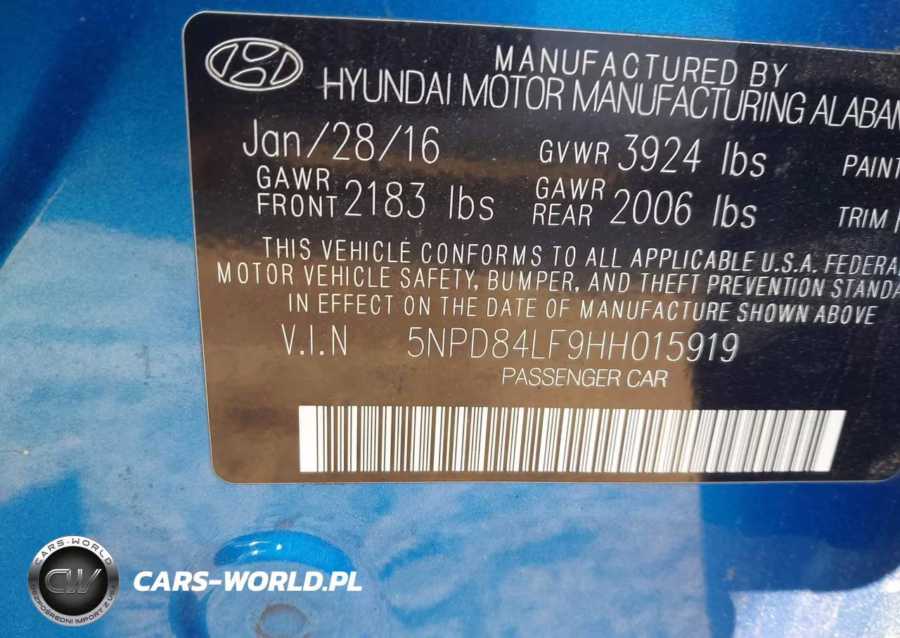 2017 Hyundai Elantra Se VIN:5NPD84LF9HH015919 - 9