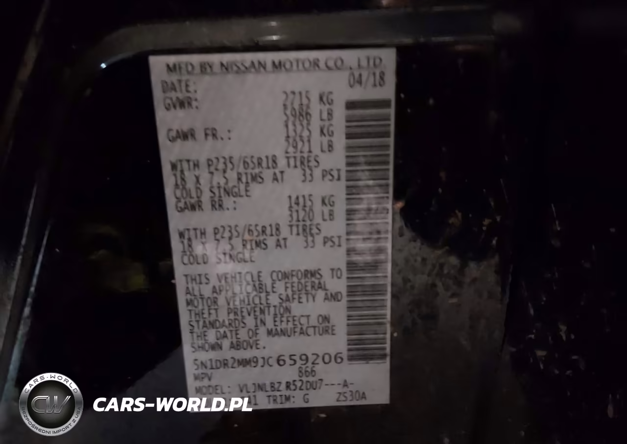 2018 Nissan Pathfinder S VIN:5N1DR2MM9JC659206 - 9