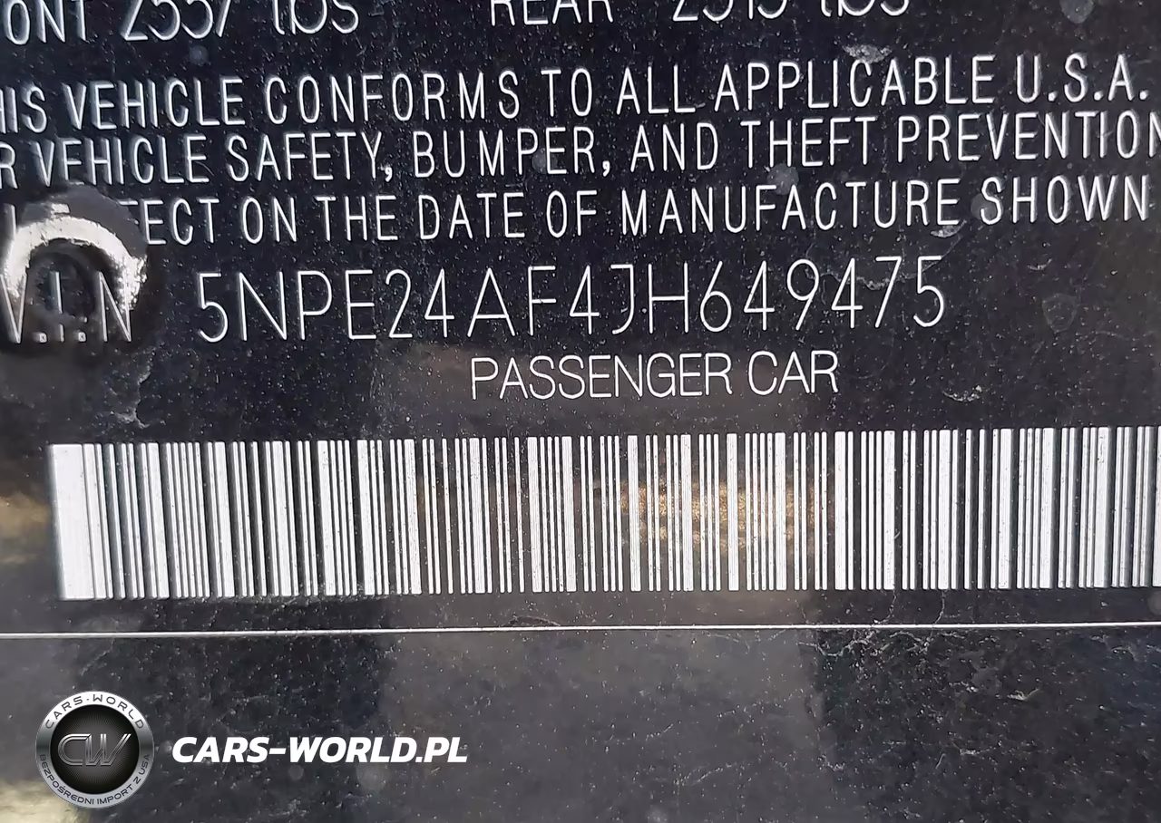 2018 Hyundai Sonata Se VIN:5NPE24AF4JH649475 - 9