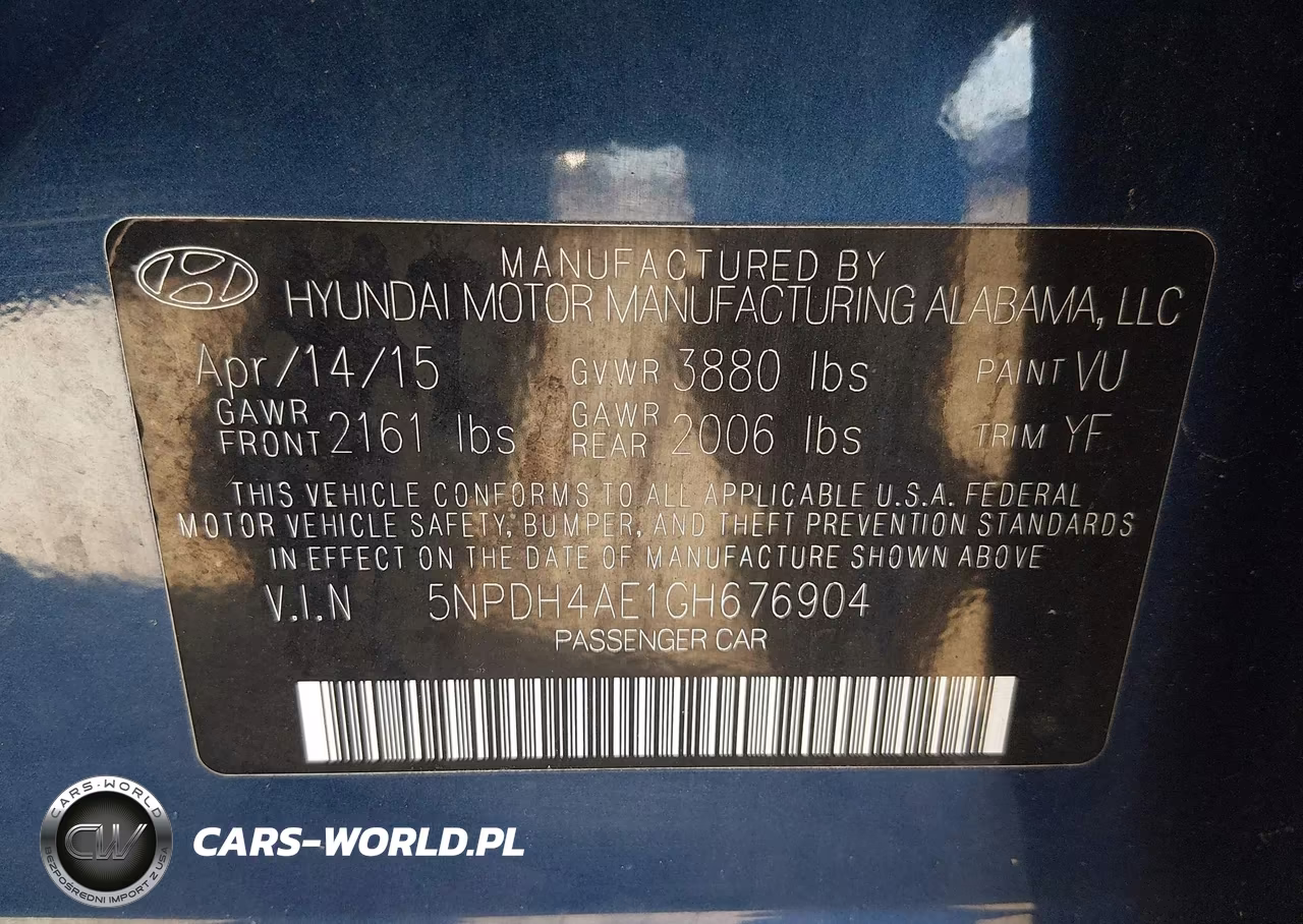 2016 Hyundai Elantra Value Edition VIN:5NPDH4AE1GH676904 - 9