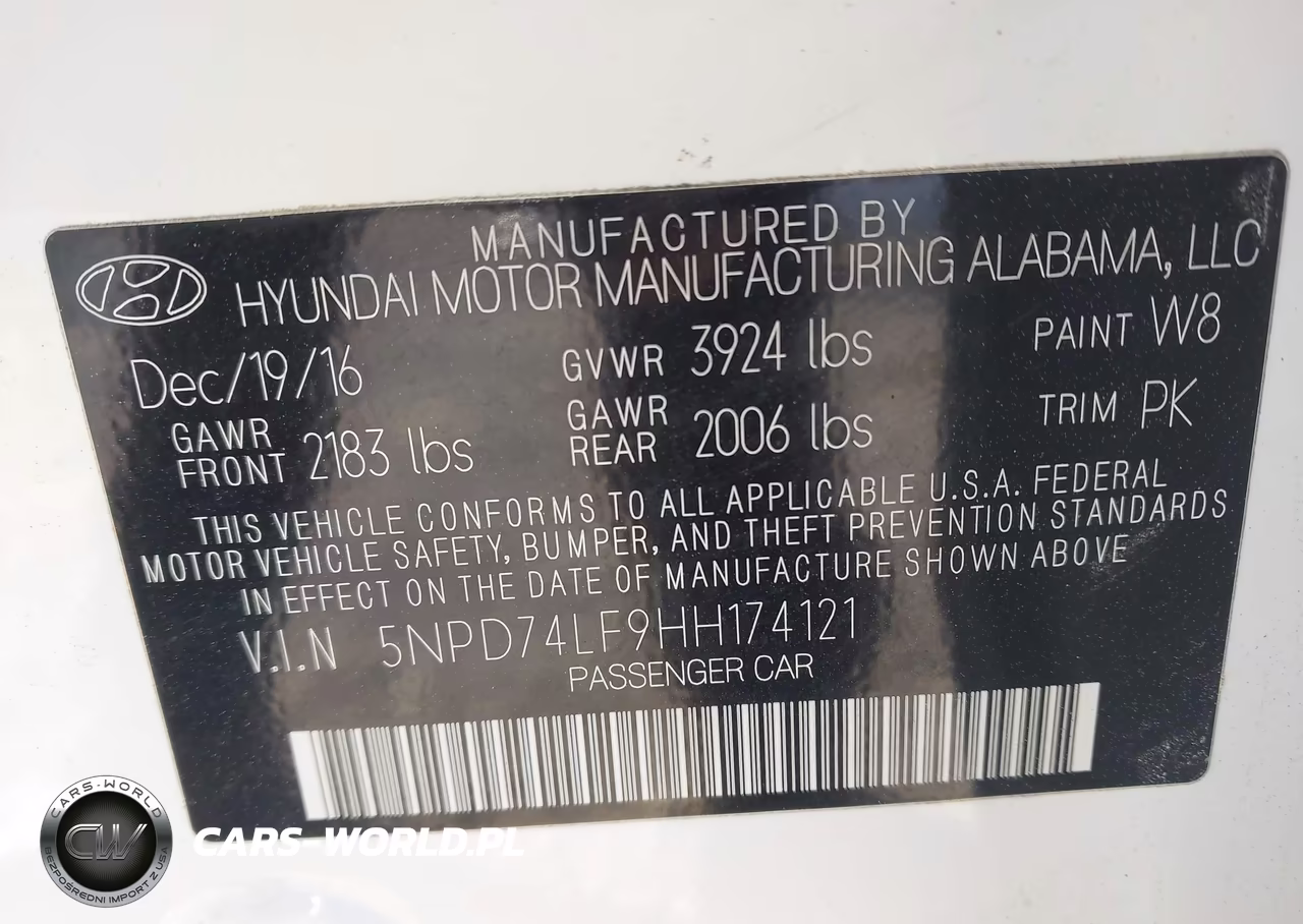 2017 Hyundai Elantra Se VIN:5NPD74LF9HH174121 - 9