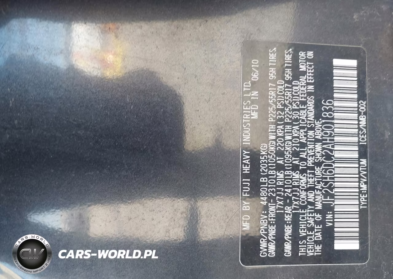 2010 Subaru Forester 2.5X Limited VIN:JF2SH6DC2AH901836 - 9