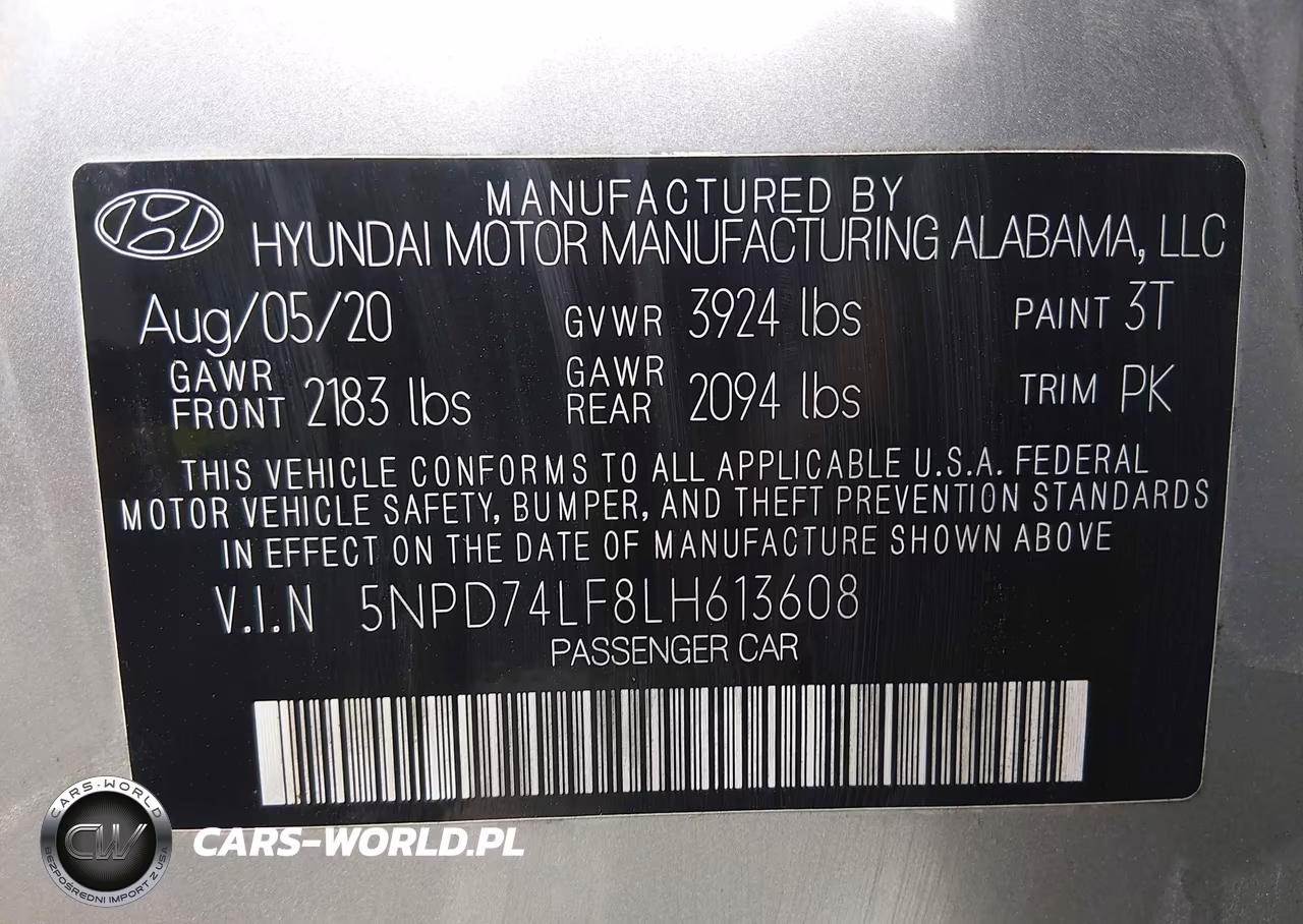 2020 Hyundai Elantra Se VIN:5NPD74LF8LH613608 - 9