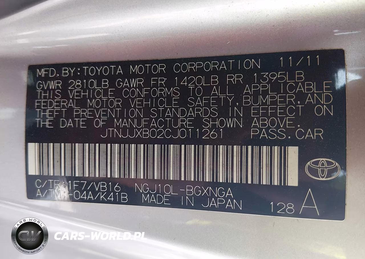 2012 Scion Iq VIN:JTNJJXB02CJ011261 - 9