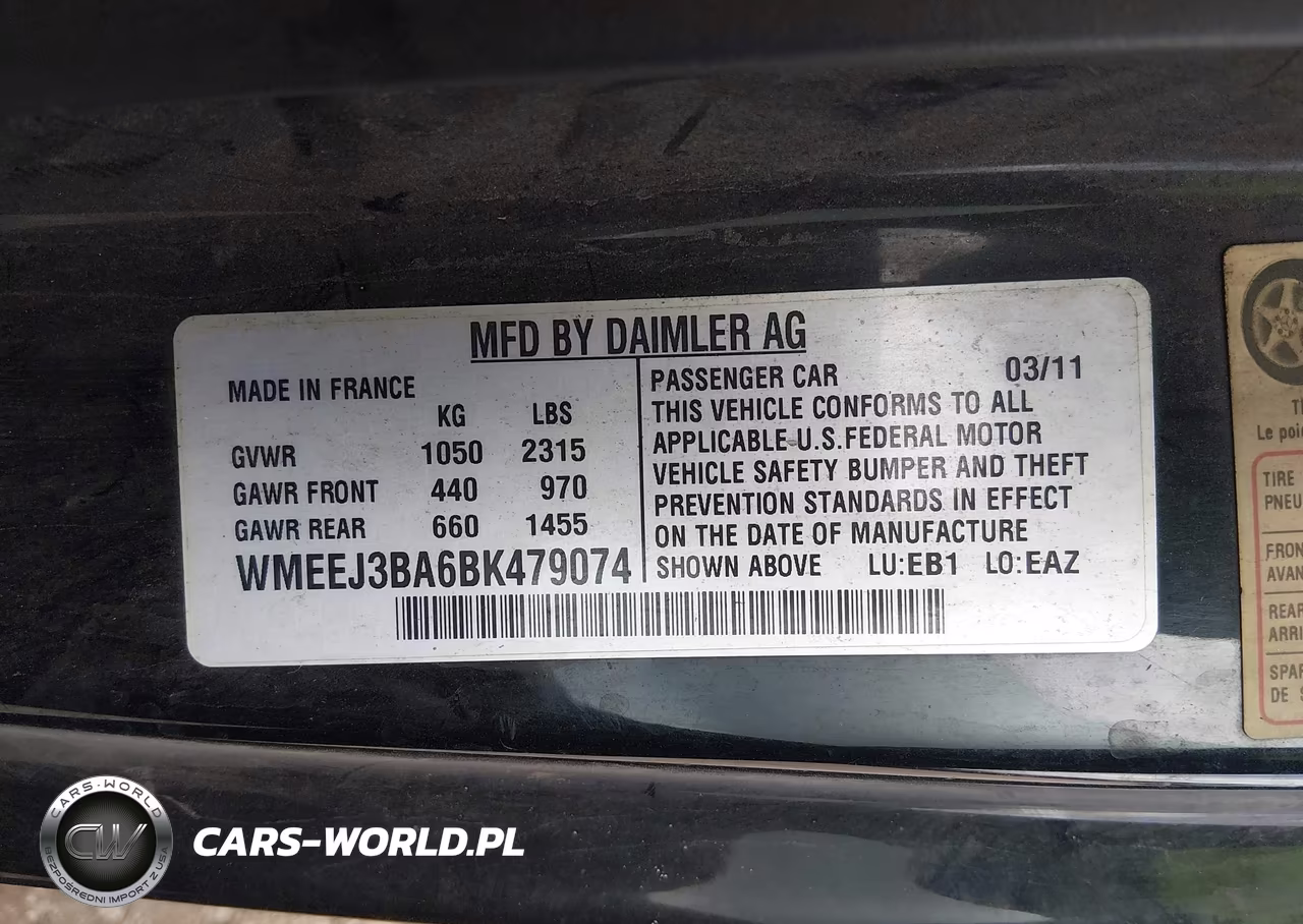 2011 Smart Fortwo Passion-Pure VIN:WMEEJ3BA6BK479074 - 9