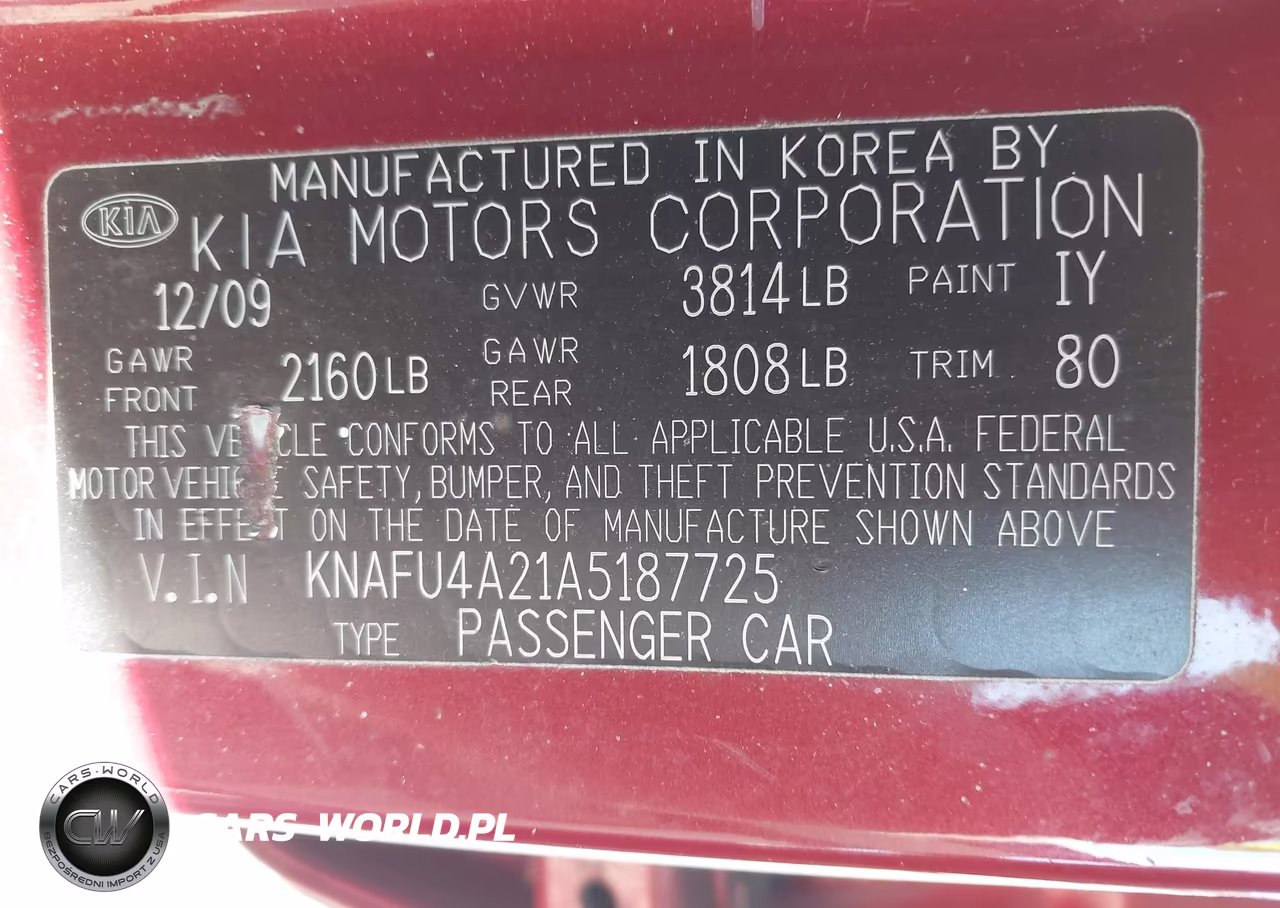 2010 Kia Forte Ex VIN:KNAFU4A21A5187725 - 9