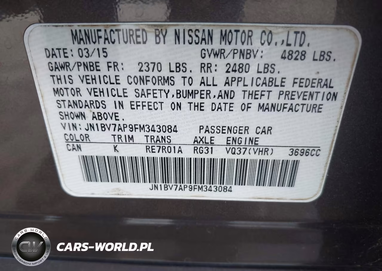 2015 Infiniti Q50 Premium-Sport VIN:JN1BV7AP9FM343084 - 9