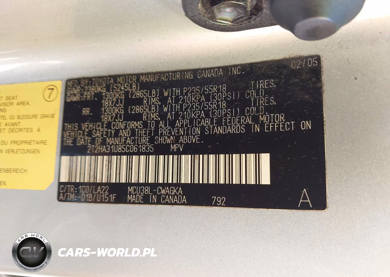 2005 Lexus Rx 330 VIN:2T2HA31U85C061835 - 9