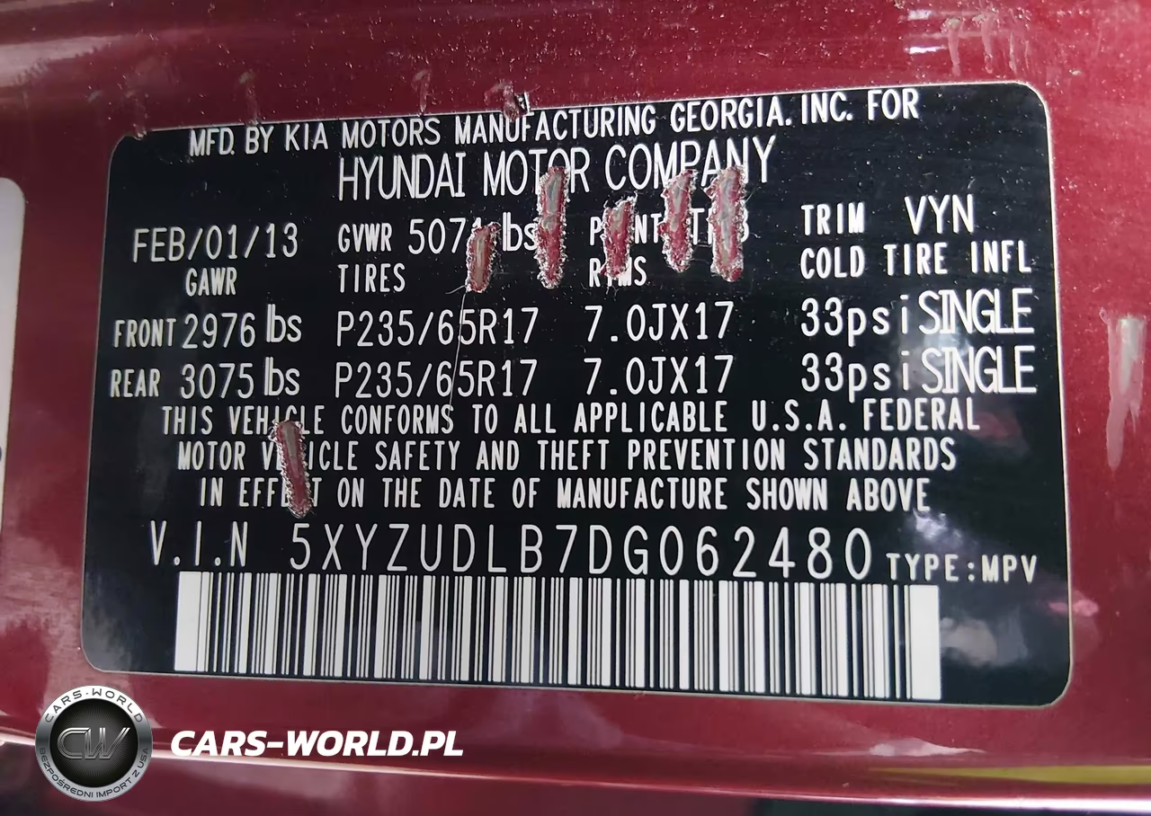 2013 Hyundai Santa Fe Sport VIN:5XYZUDLB7DG062480 - 9