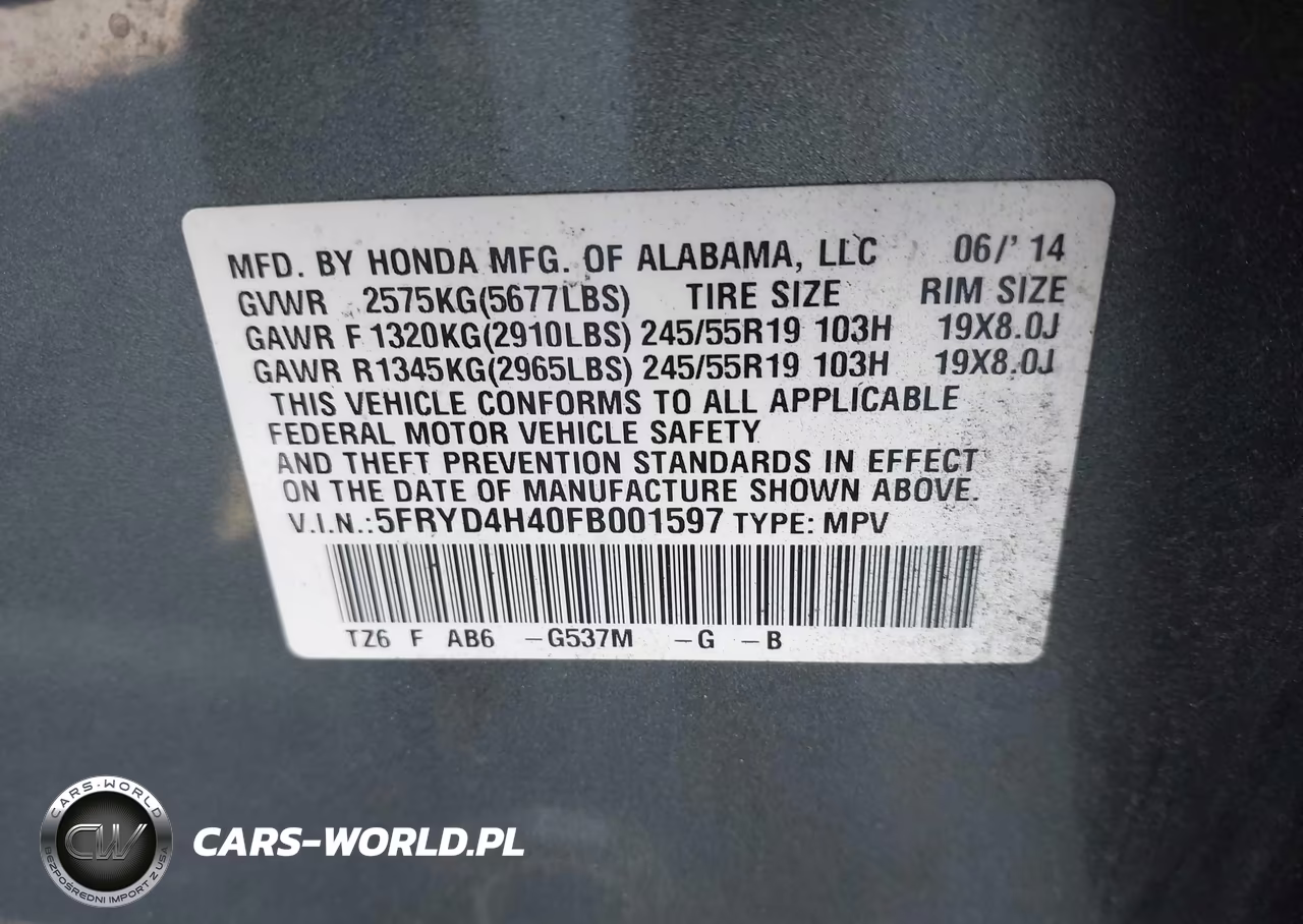 2015 Acura Mdx Technology Package VIN:5FRYD4H40FB001597 - 9