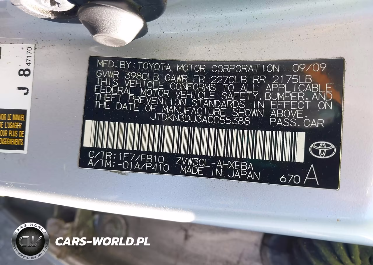 2010 Toyota Prius Ii VIN:JTDKN3DU3A0055388 - 9
