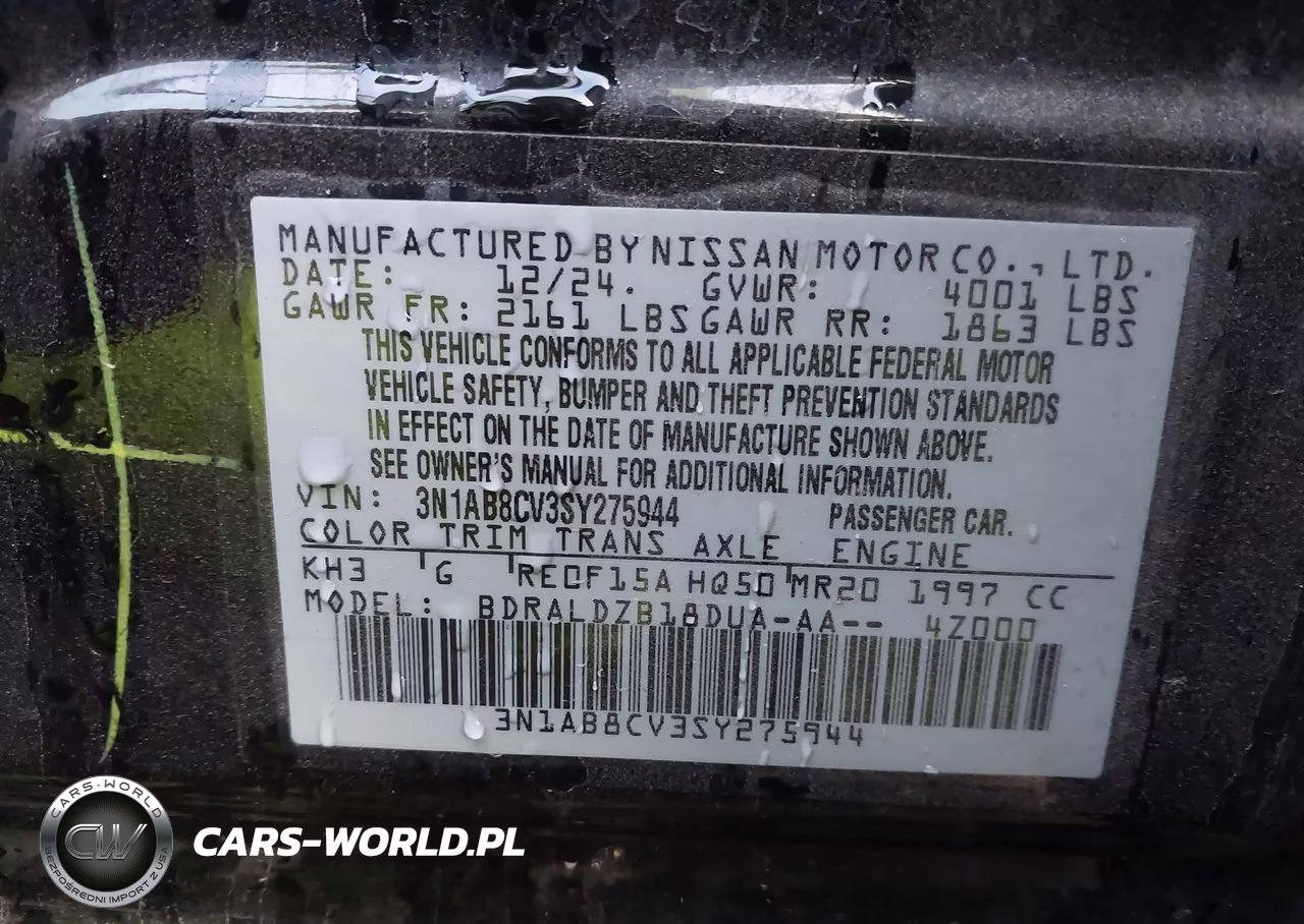 2025 Nissan Sentra Sv VIN:3N1AB8CV3SY275944 - 9