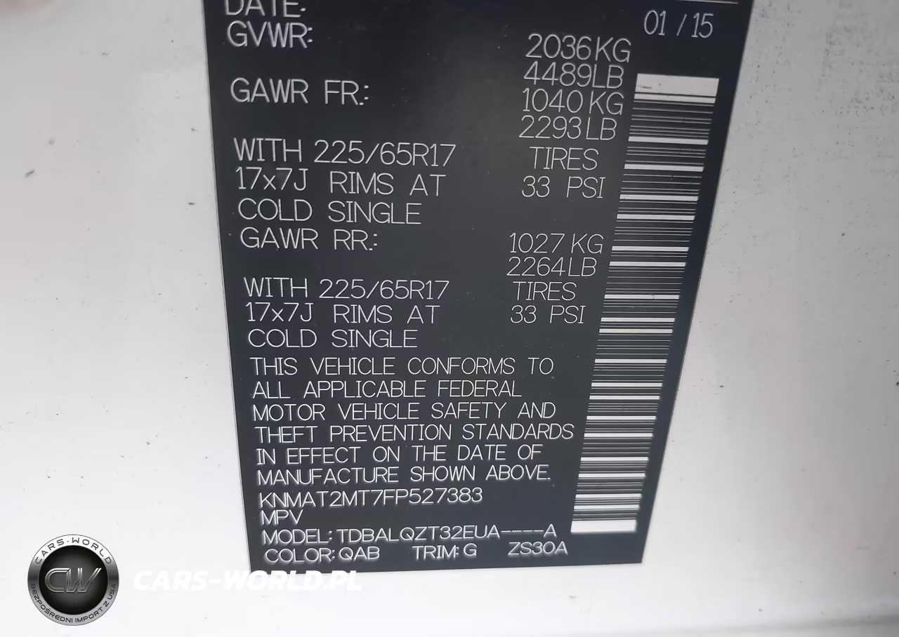 2015 Nissan Rogue Sv VIN:KNMAT2MT7FP527383 - 9