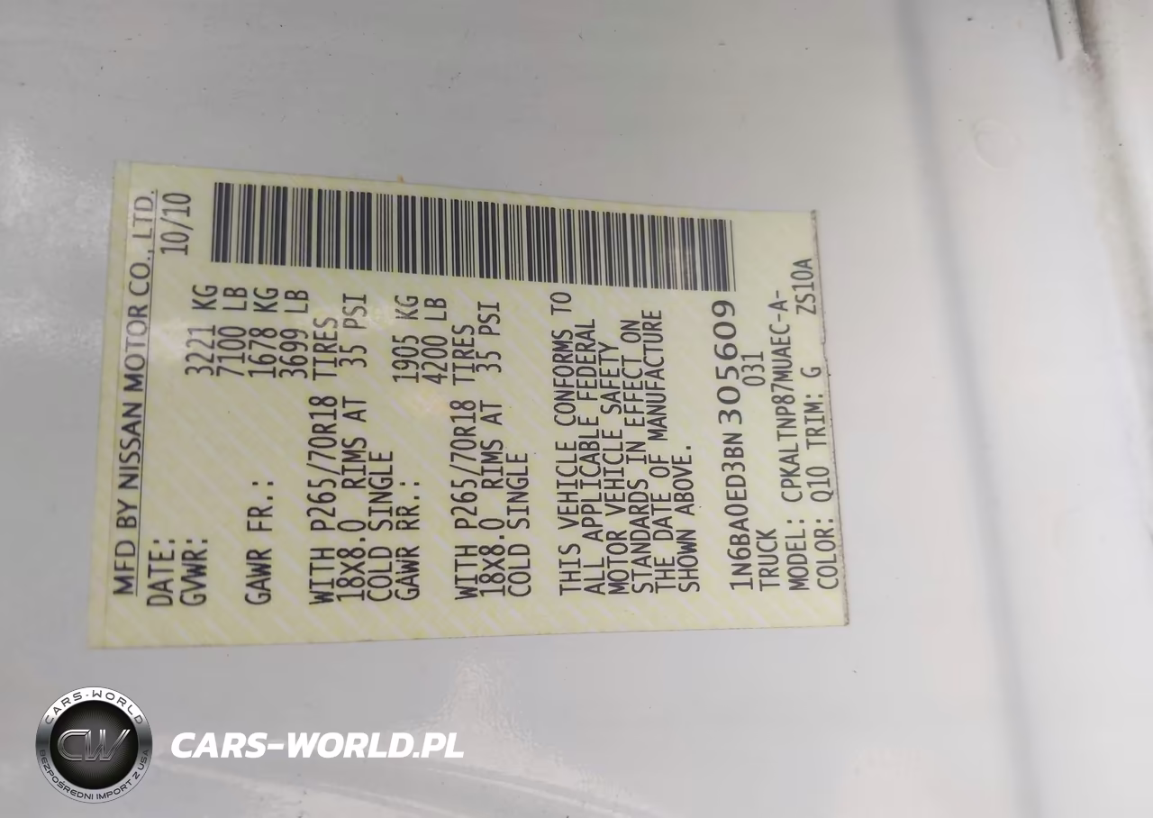 2011 Nissan Titan Sv VIN:1N6BA0ED3BN305609 - 9