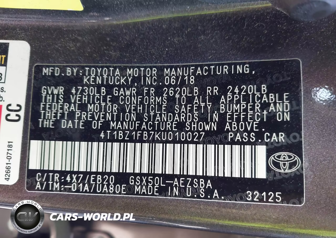 2019 Toyota Avalon Touring VIN:4T1BZ1FB7KU010027 - 9