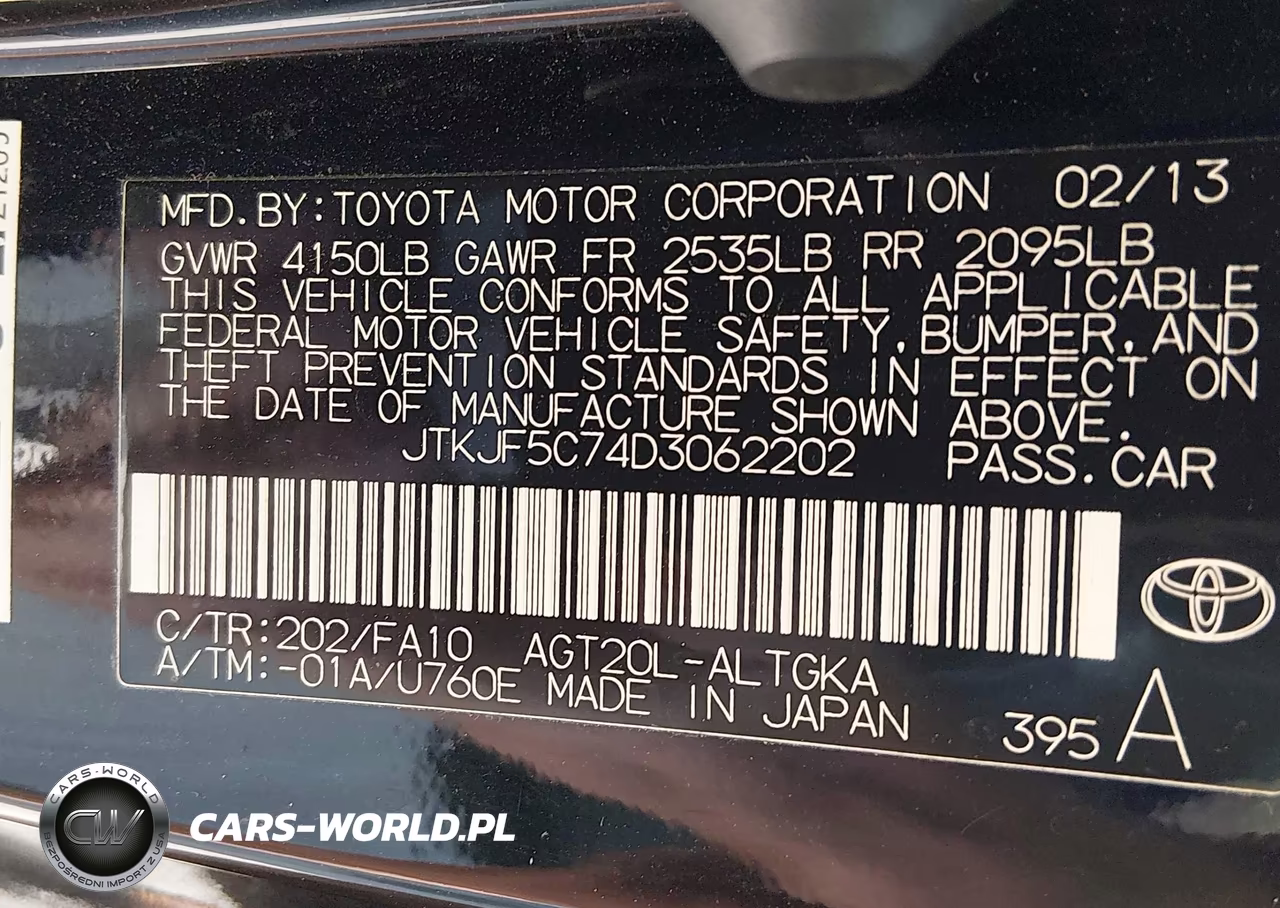 2013 Scion Tc VIN:JTKJF5C74D3062202 - 9