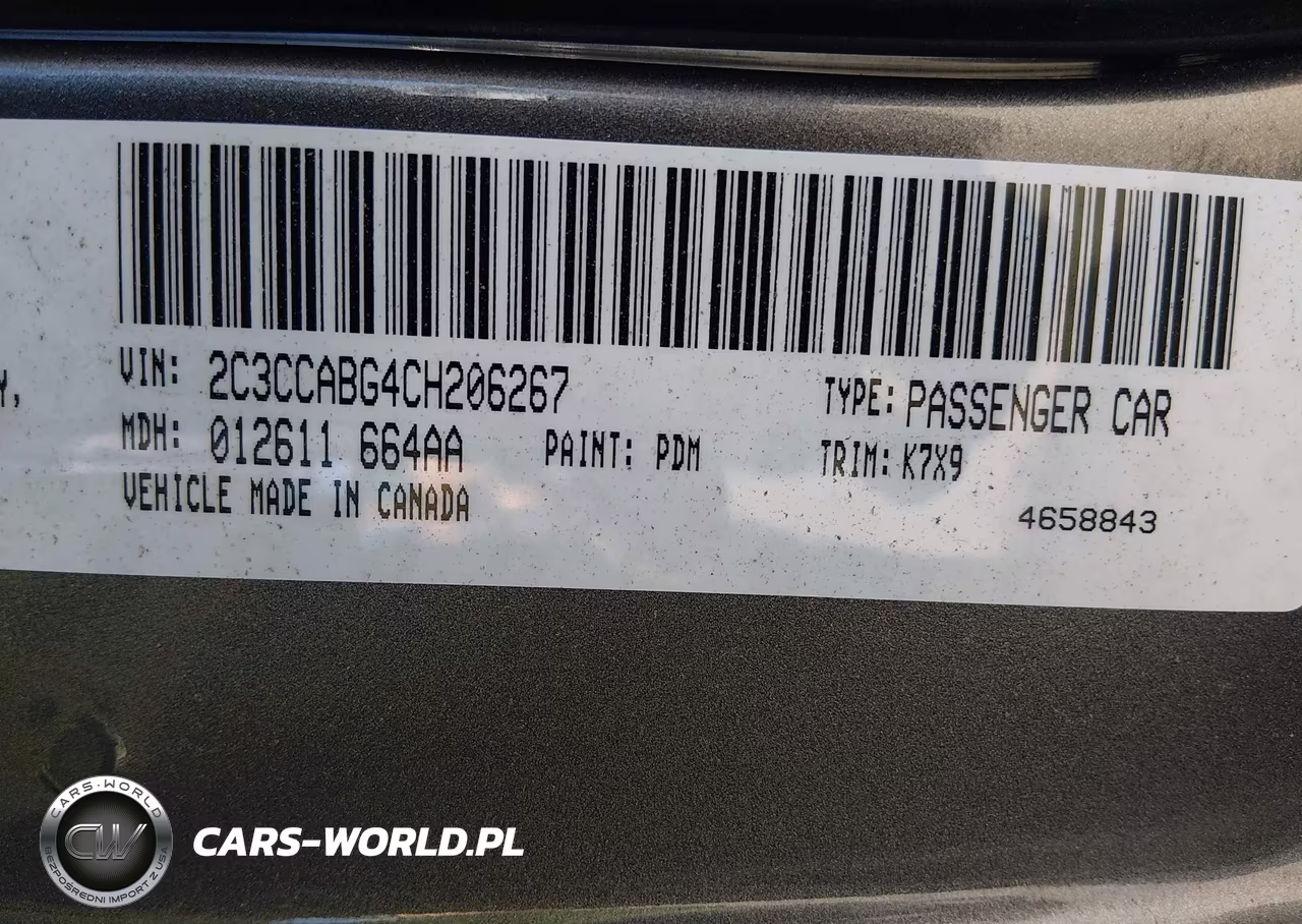 2012 Chrysler 300 S V6 VIN:2C3CCABG4CH206267 - 9