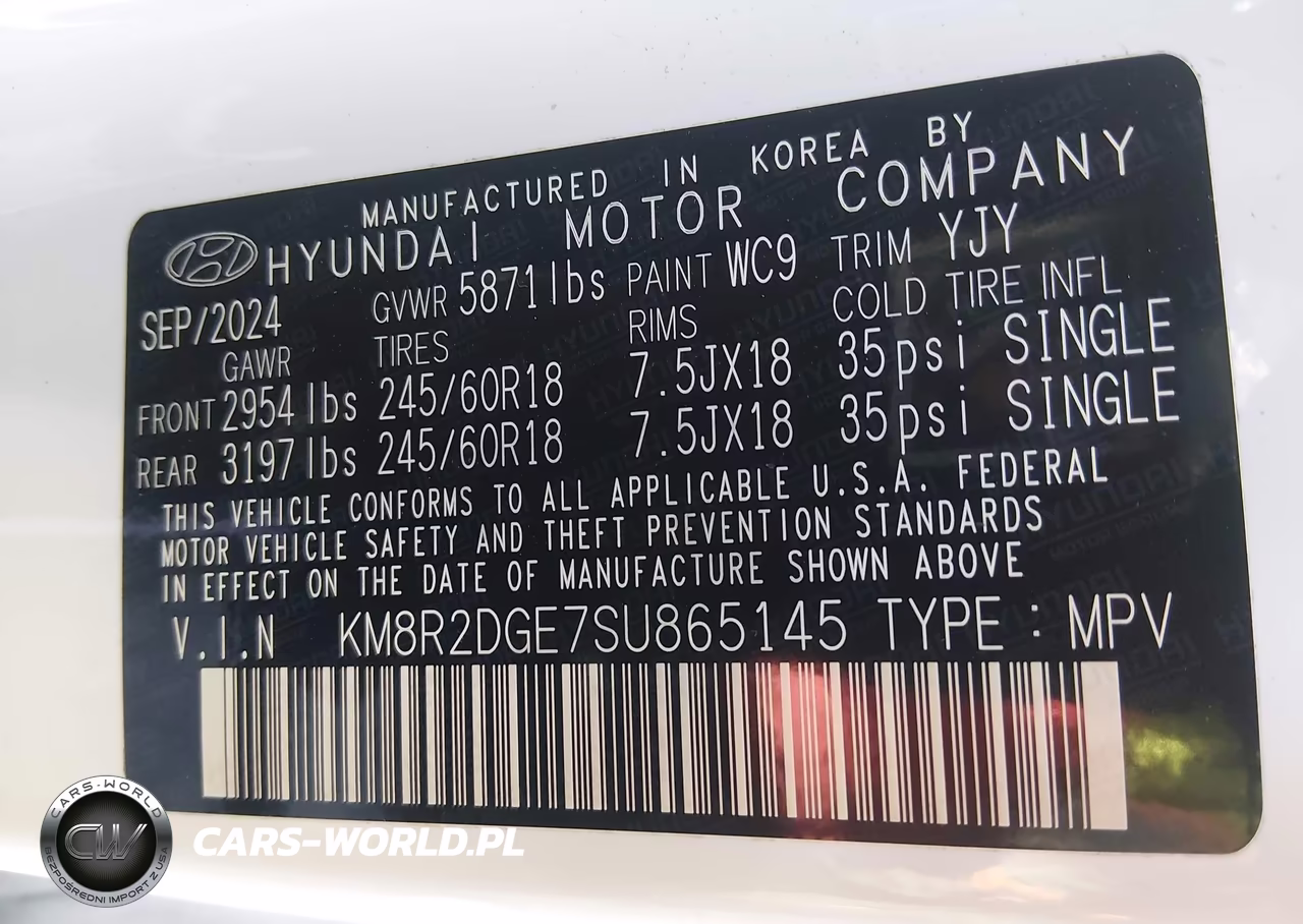 2025 Hyundai Palisade Sel VIN:KM8R2DGE7SU865145 - 9
