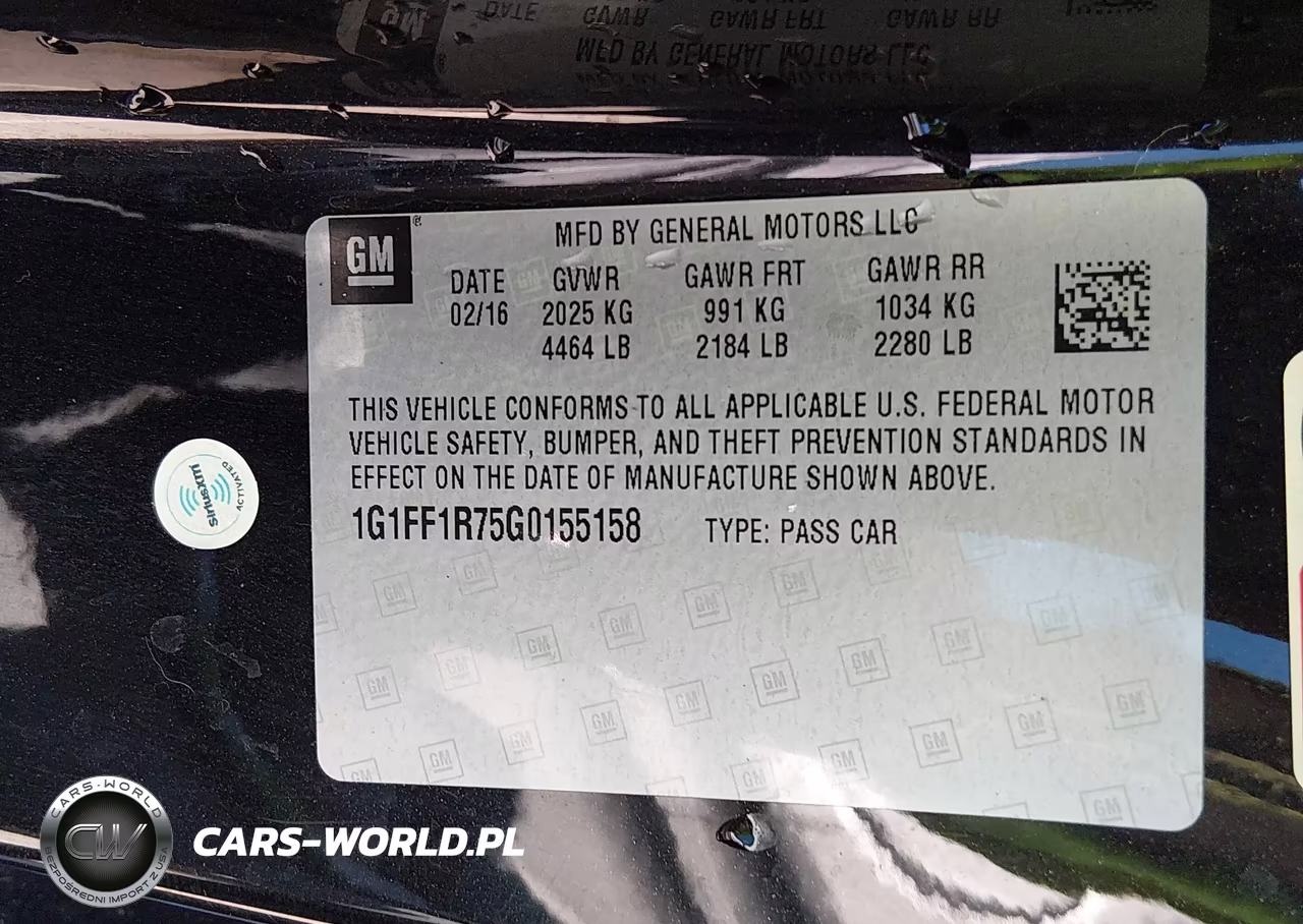 2016 Chevrolet Camaro 1Ss VIN:1G1FF1R75G0155158 - 9