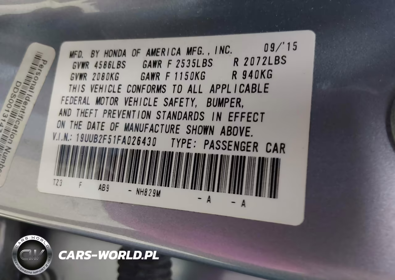 2015 Acura Tlx V6 Tech VIN:19UUB2F51FA026430 - 9