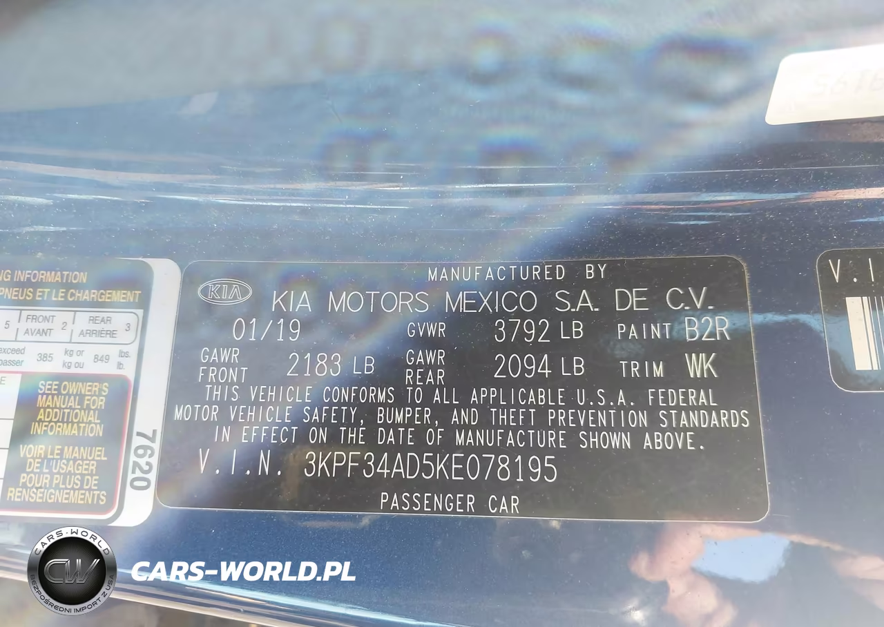 2019 Kia Forte S VIN:3KPF34AD5KE078195 - 9