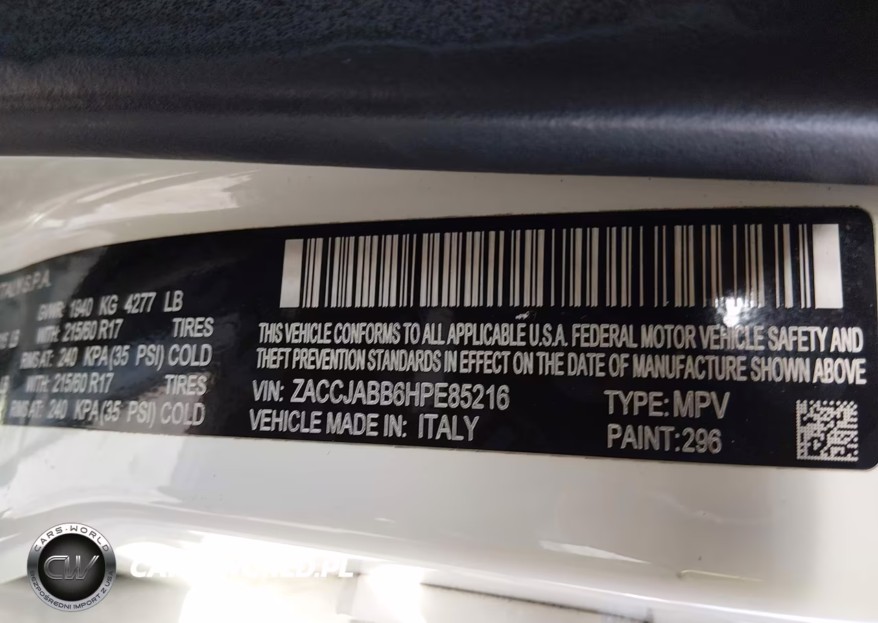 2017 Jeep Renegade Latitude Fwd VIN:ZACCJABB6HPE85216 - 9