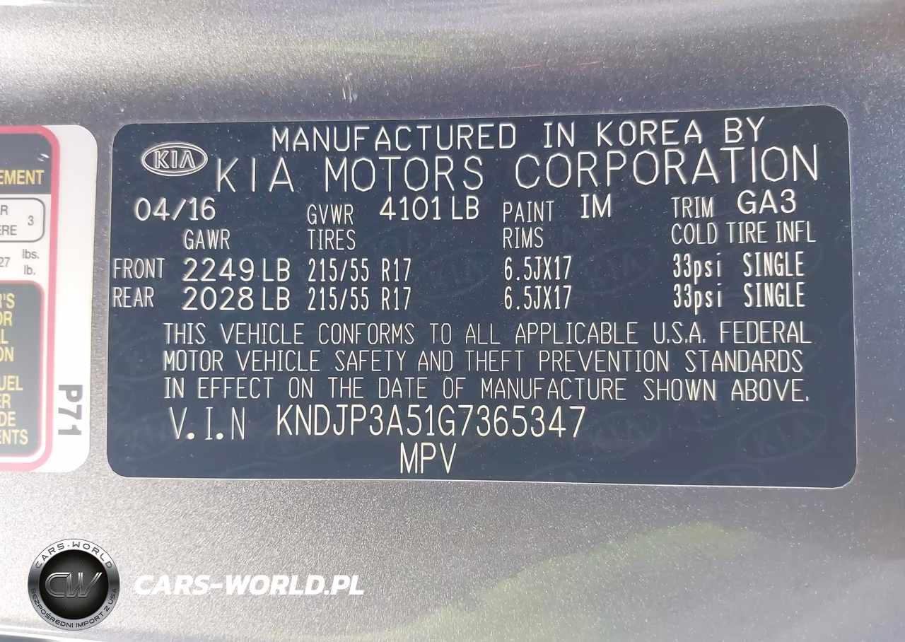 2016 Kia Soul + VIN:KNDJP3A51G7365347 - 9