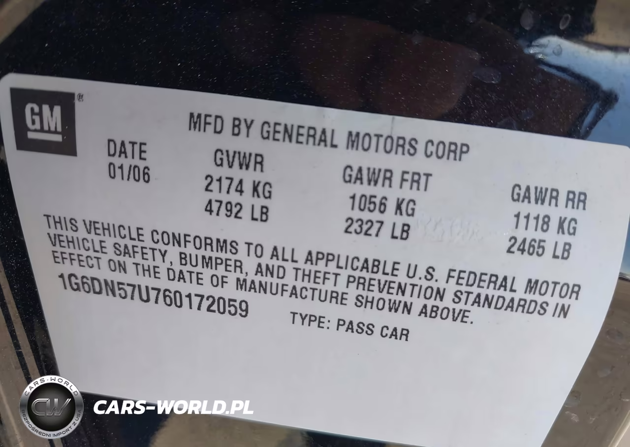 2006 Cadillac Cts-V VIN:1G6DN57U760172059 - 9